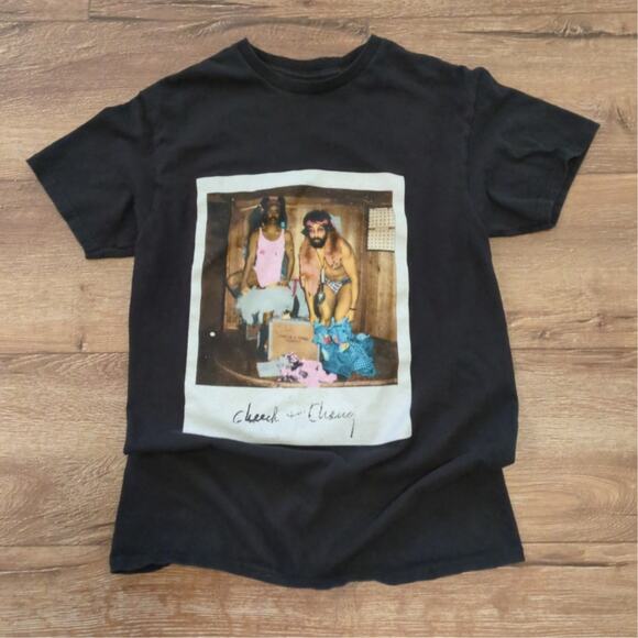 Cheech & Chong Women's Small Polaroid Shirt Retro Graphic Comedy Skater - Picture 1 of 6